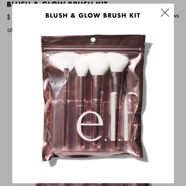 Set cọ siêu đẹp Elf e.l.f Blush & Glow Brush Set Brush Kit
