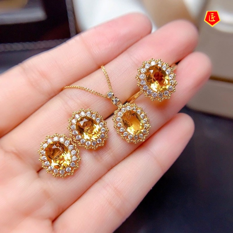 (Hàng Có Sẵn) Set Bông Tai Đính Đá Kim Cương Toàn Bộ