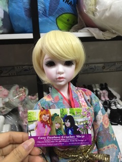 Tóc búp bê BJD - vòng đầu 16-19cm