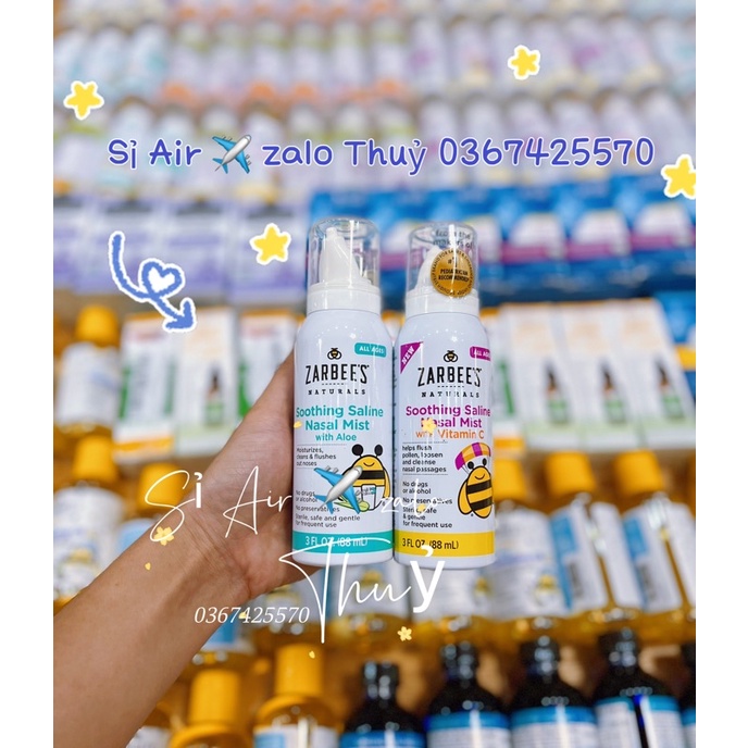Xịt mũi Zarbee’s cho em bé(88ml)