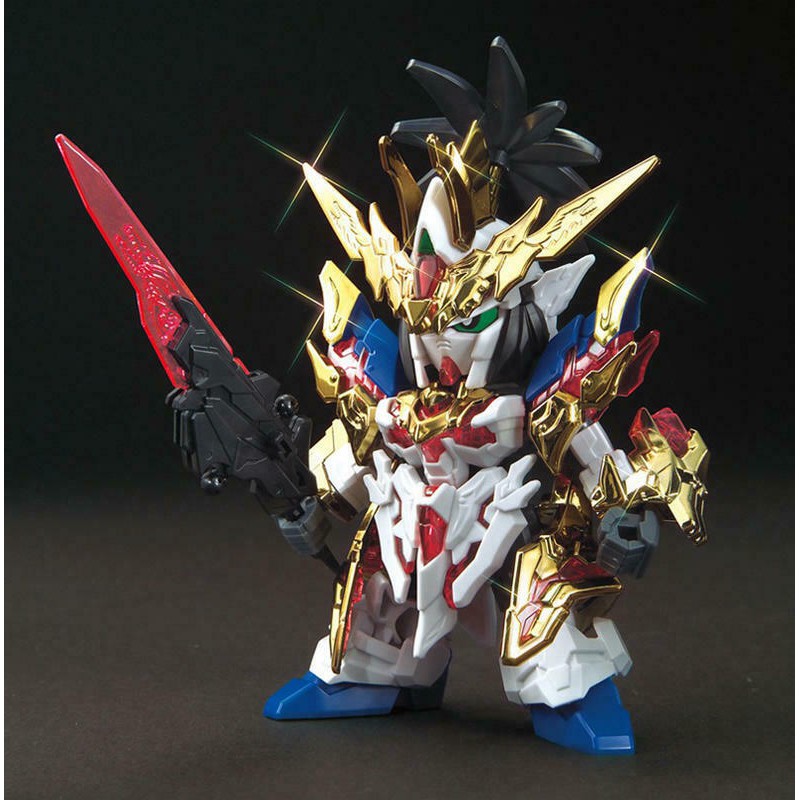 [ NHẬT BẢN ] Đồ Chơi Lắp Ráp Anime Mô Hình Gundam Bandai Sd Sangoku Soketsuden Sd Liu Bei Unicorn Gold Coating