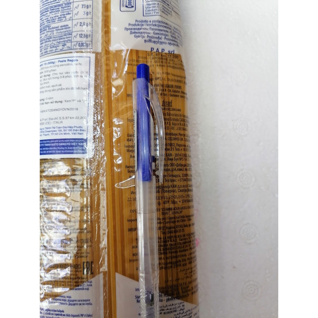 [Mã 77FMCGSALE1 giảm 10% đơn 250K] Mì Ý Spaghetti Pasta Reggia No.19 – gói 500gr | BigBuy360 - bigbuy360.vn