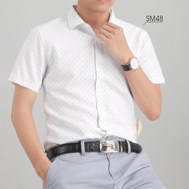 Áo Sơ Mi Nam Ngắn Tay Công Sở Thời Trang Đu Đủ Shop