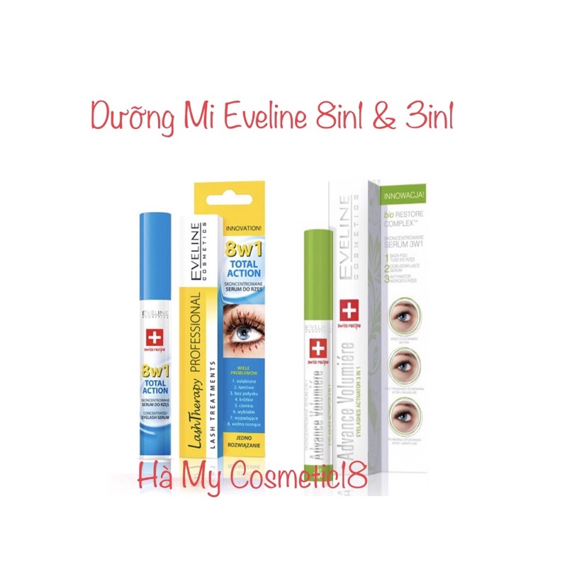 Dưỡng mi Eveline 8in1 &amp; 3in1