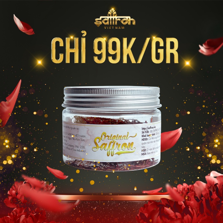 Saffron Nguyên Bản hộp 3Gram