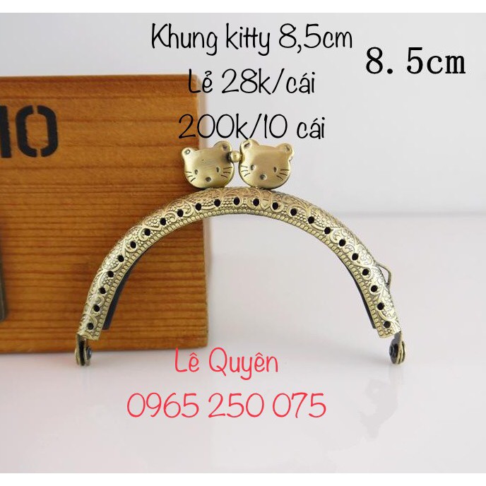 Khung túi kitty 8.5cm