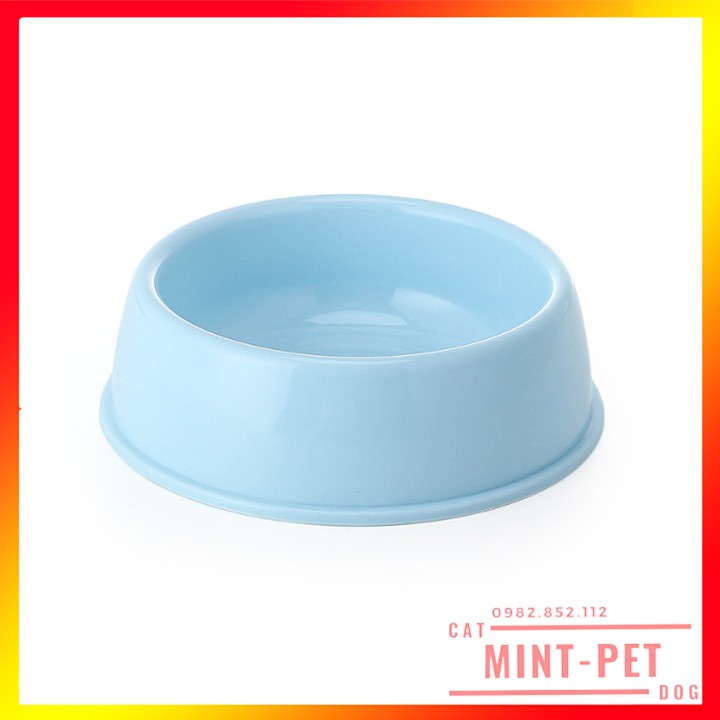 Bát ăn đơn bằng nhựa cho thú cưng chó mèo #MintPet