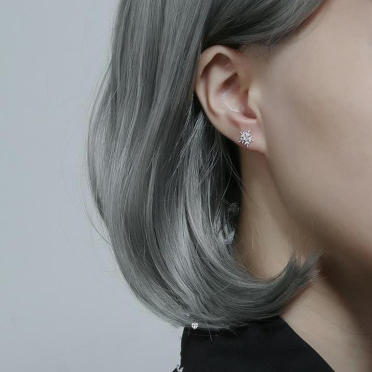 bông tai cánh tuyết , bạc chuẩn 925 sáng đẹp