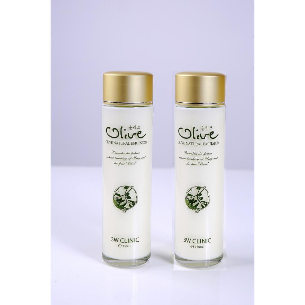 Sữa dưỡng tinh dầu Olive 3W Clinic Olive Natural Emulsion