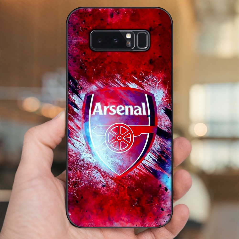 Ốp lưng Samsung Note 8 viền đen in hình Arsenal FC