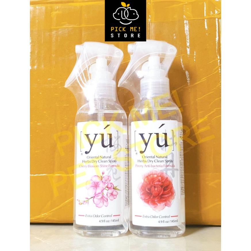 [145ml] Tắm Khô, Khử Mùi YU, YÚ cho Chó Mèo - Dạng Xịt Lưu Hương Lâu, Thơm Mát