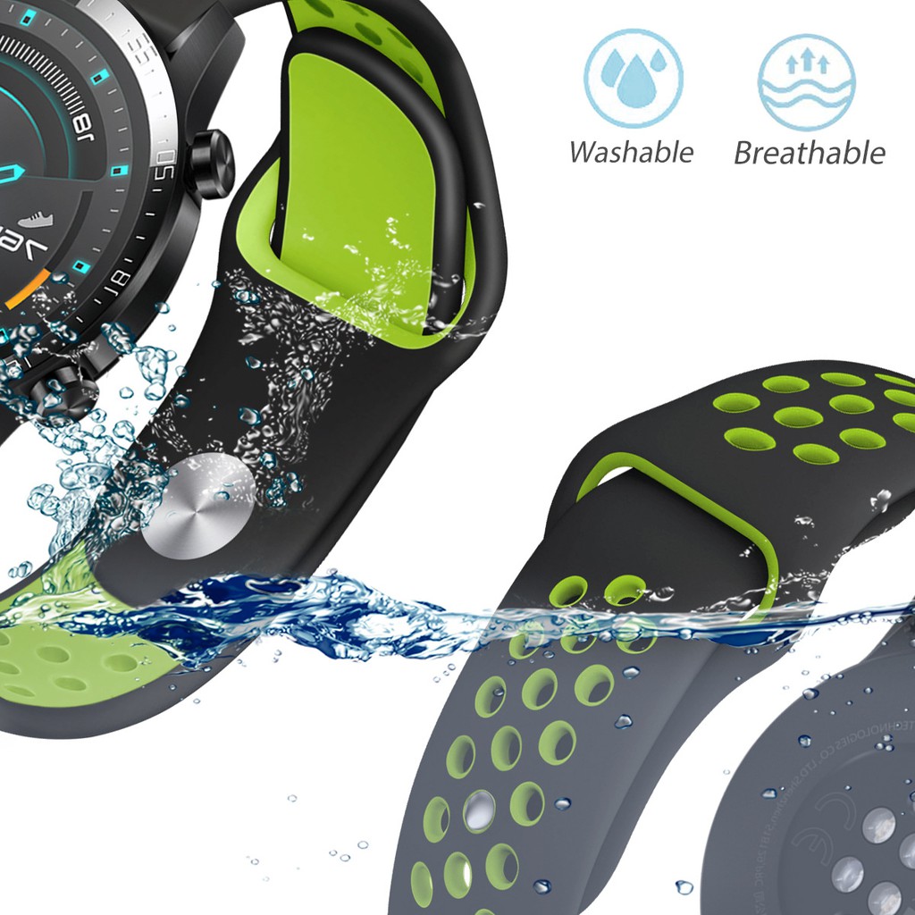 Dây Đeo Silicon Thoáng Khí Cho Đồng Hồ Huawei Gt2 Pro 46mm 42mm Huawei Watch Gt 2e Honor Magic Watch 2