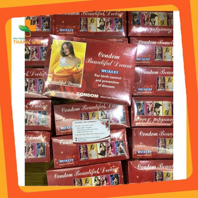 Bao cao su Hualei Beautiful Dream hộp 120 cái Cao cấp