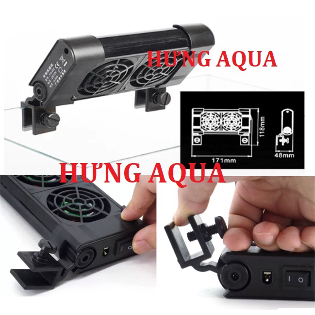 Quạt tản nhiệt, quạt bể cá, quạt làm mát bể cá cảnh BOYU FS-601/602/603/604/605 chạy êm, bền tiết kiệm điện