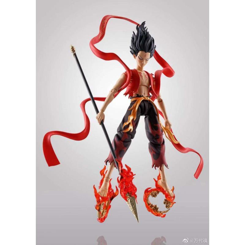 Sản Phẩm Đặc Biệt Bandai SHF Awakening Nezuja Bánh Xe Màu Đỏ Có Thể Di Chuyển Được Cho Thanh Thiếu Niên