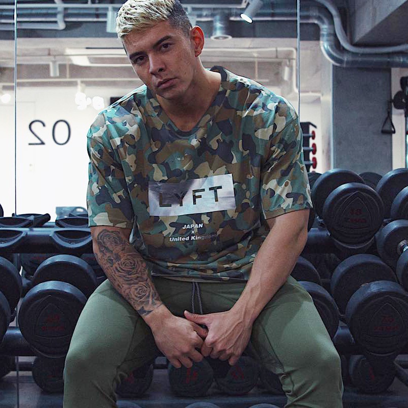 Áo Thun Thể Thao Họa Tiết Rằn Ri Thoáng Khí Thoải Mái Size M-3XL Cho Nam