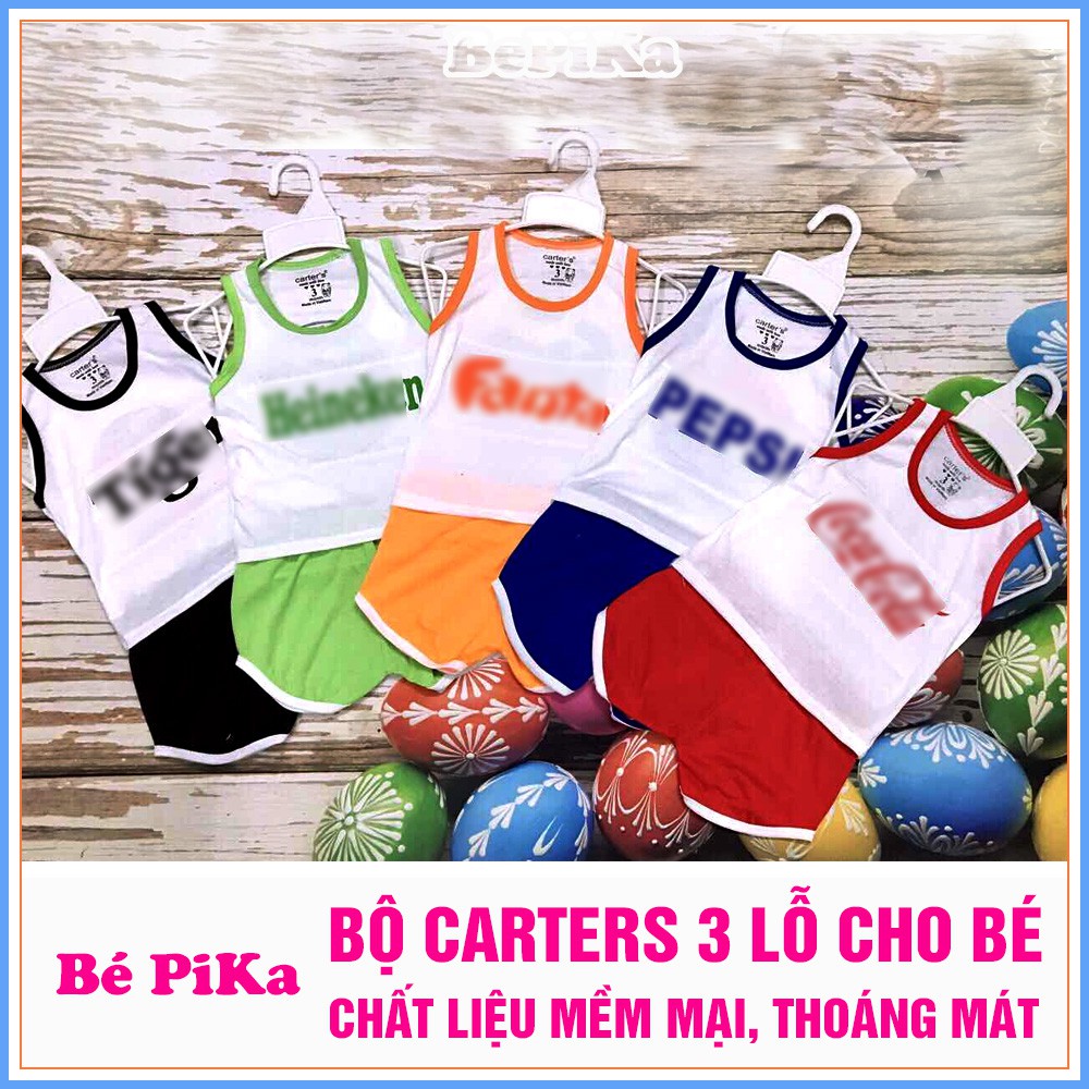 Bộ 3 lỗ logo nước giải khát cho bé trai và gái ( 4-14kg)