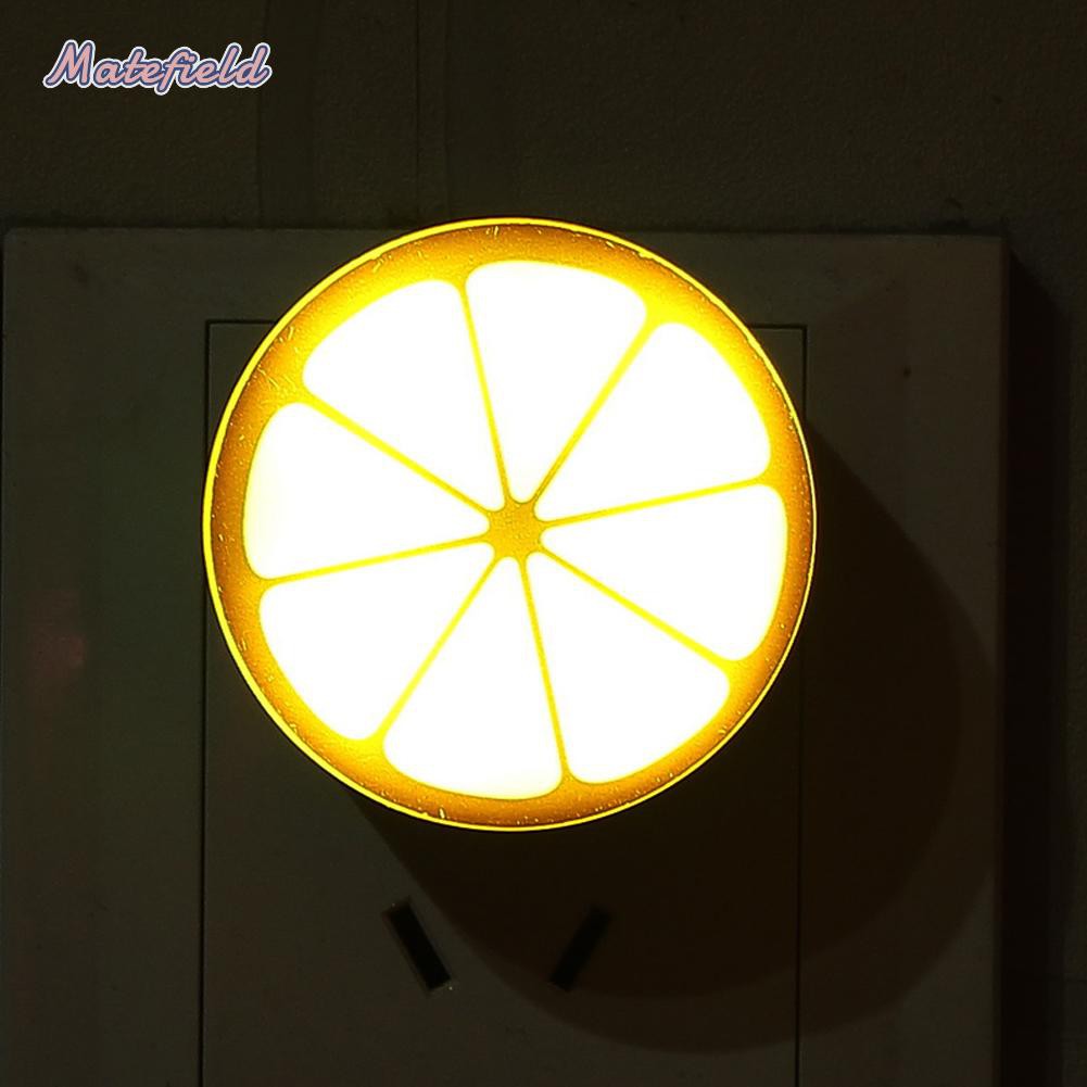 Lemon Pattern LED Night Light Auto Sensor Control Lamp Bedroom Light