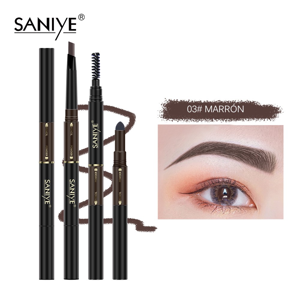Bút kẻ lông mày chuyên nghiệp 3 trong 1 không thấm nước lâu trôi SANIYE M318 | BigBuy360 - bigbuy360.vn