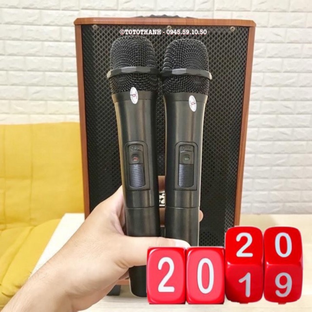 Loa kéo karaoke di động Kiomic K88 loa kéo bluetooth mini hát karaoke gia đình âm thanh cực hay + Tặng 2 micro