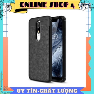 Ốp lưng nokia x5/ nokia 5.1 plus dẻo vân da auto focus cao cấp