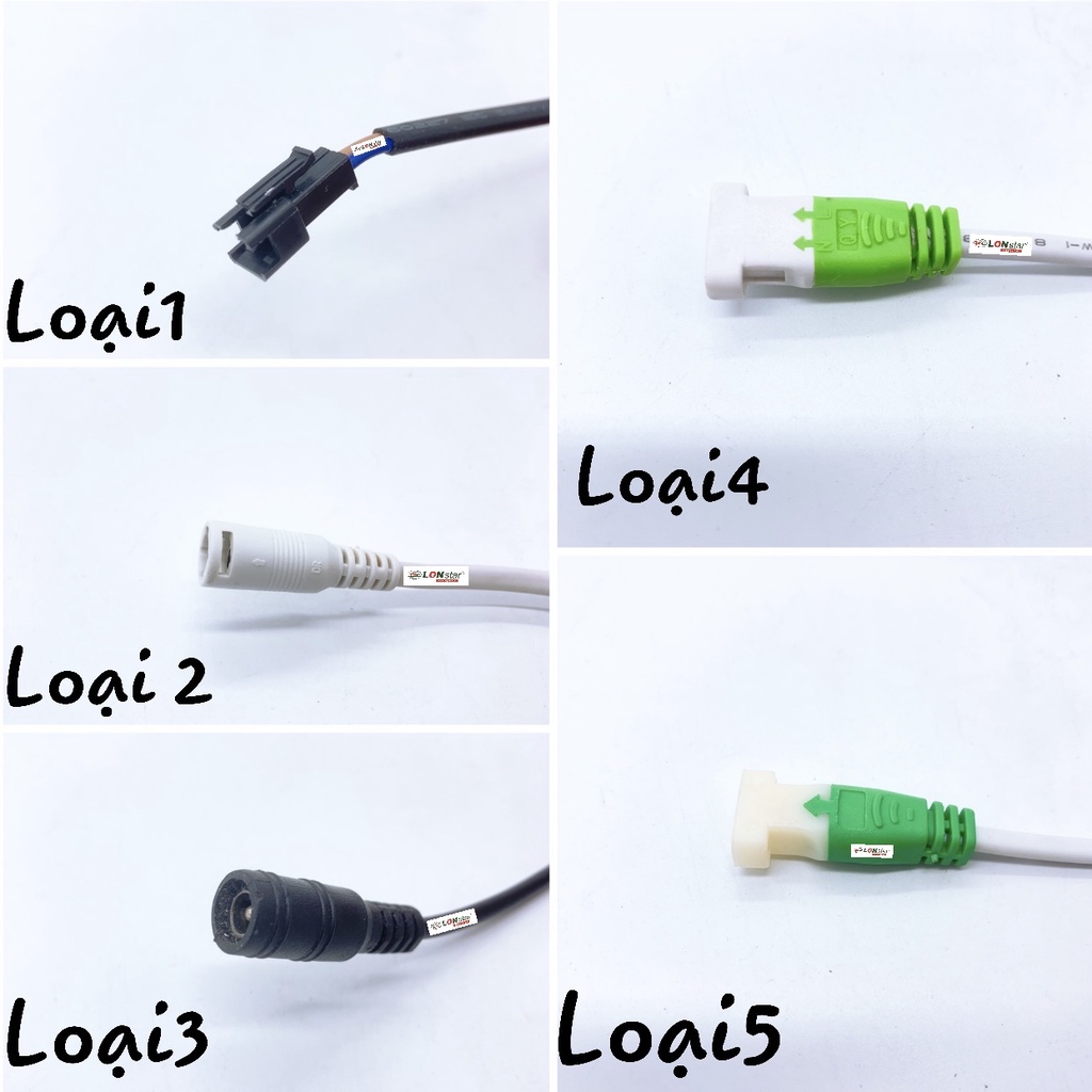 Chấn Lưu,Nguồn Driver , Tăng Phô Đèn Led LONstar Lighting 3W-7W 3 Màu , 1 Màu 5 Loại Jack Cắm Bảo Hành 2 Năm