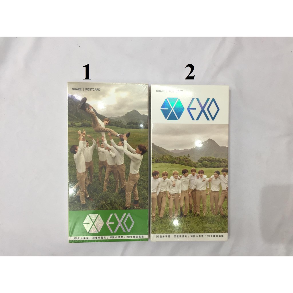 Postcard thiệp ảnh viết thư hình EXO