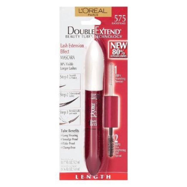 Chuốt mi L’oreal Double Extend Beauty Tubes Mascara