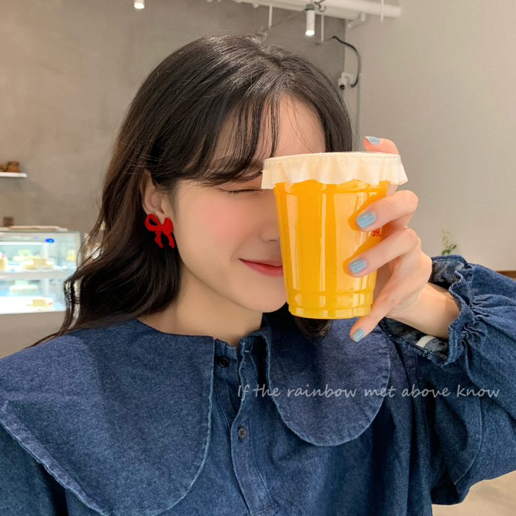 Bông Tai Hình Nơ Đính Đá Xinh Xắn Cho Nữ