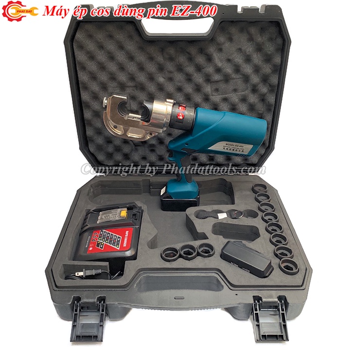 Máy Ép Đầu Cốt Thủy Lực Dùng Pin EZ-400   - Nhanh, Mạnh, Chính Xác  -  Bảo Hành Toàn Quốc 12 Tháng