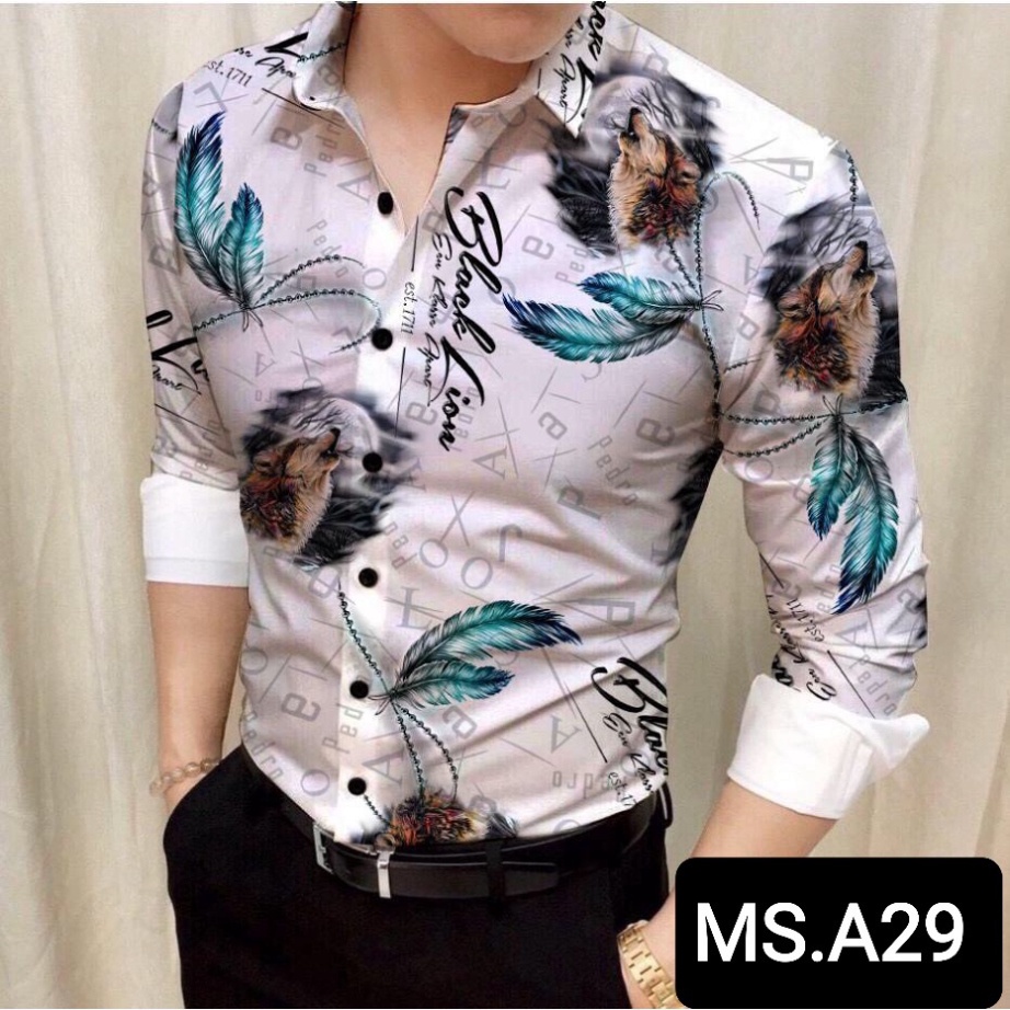 Áo Sơ Mi - Áo Sơ mi Nam kẻ - Chất liệu lụa cao cấp, chất vải mềm mịn, dáng slimfit trẻ đẹp _KVINDstore08