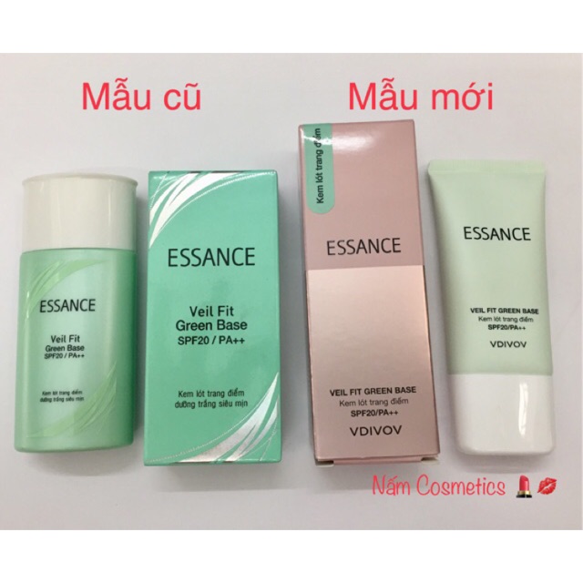 Kem lót trang điểm dưỡng trắng siêu mịn ESSANCE Veil Fit Green Base SPF20/PA++