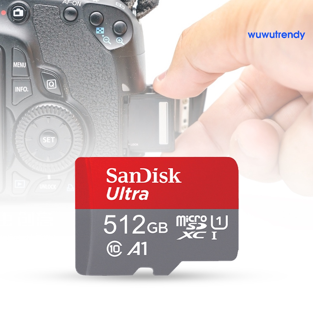 Thẻ Nhớ 64GB / 128GB / 256GB / 512GB TF / SD Siêu Mỏng Chống Thấm Nước Chống Từ Tính Hiệu Sandisk Dành Cho Máy Ảnh | BigBuy360 - bigbuy360.vn