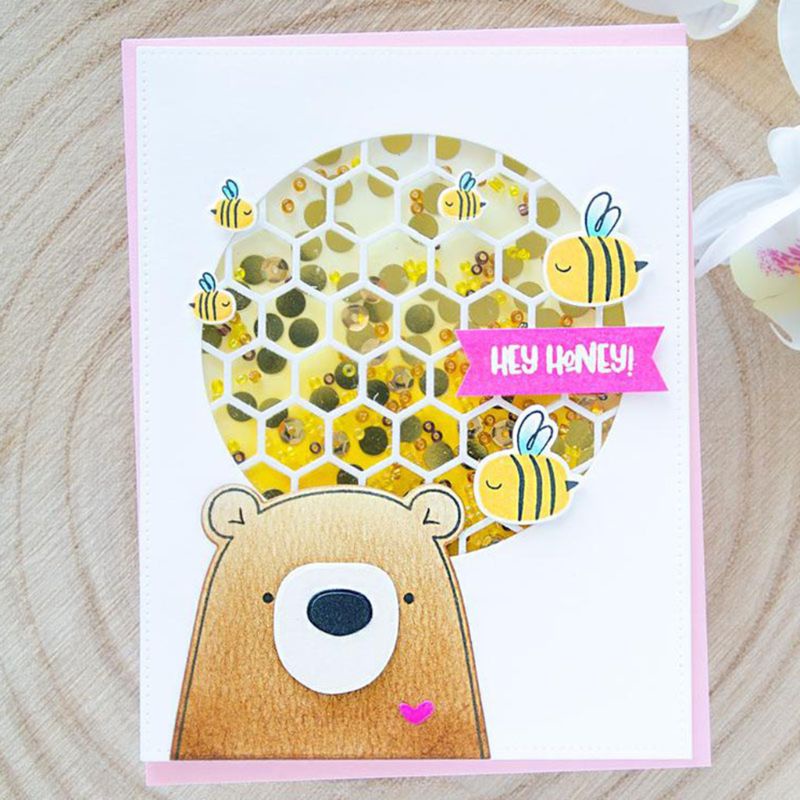 Khuôn Cắt Giấy Kim Loại Hình Gấu Xinh Xắn