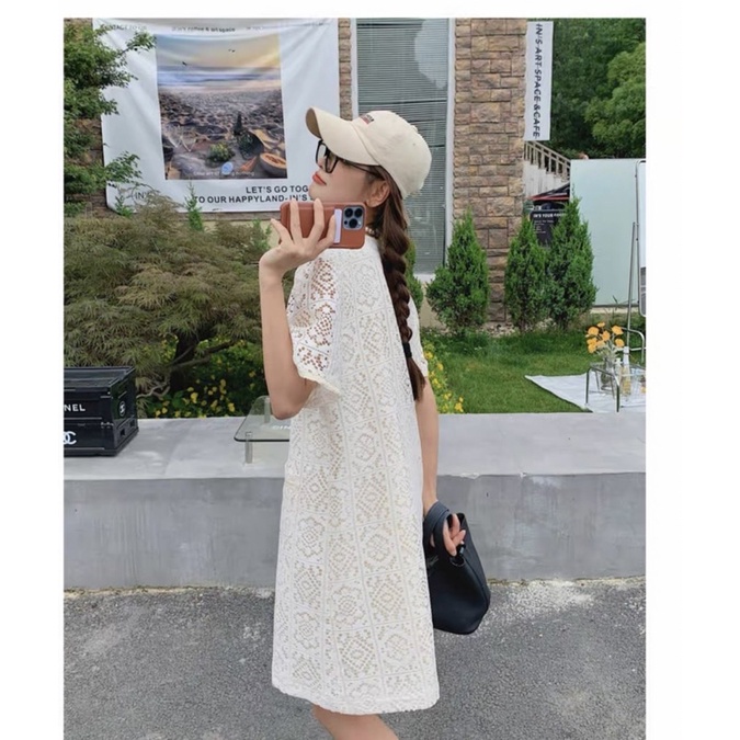 Đầm suông ren sang chảnh