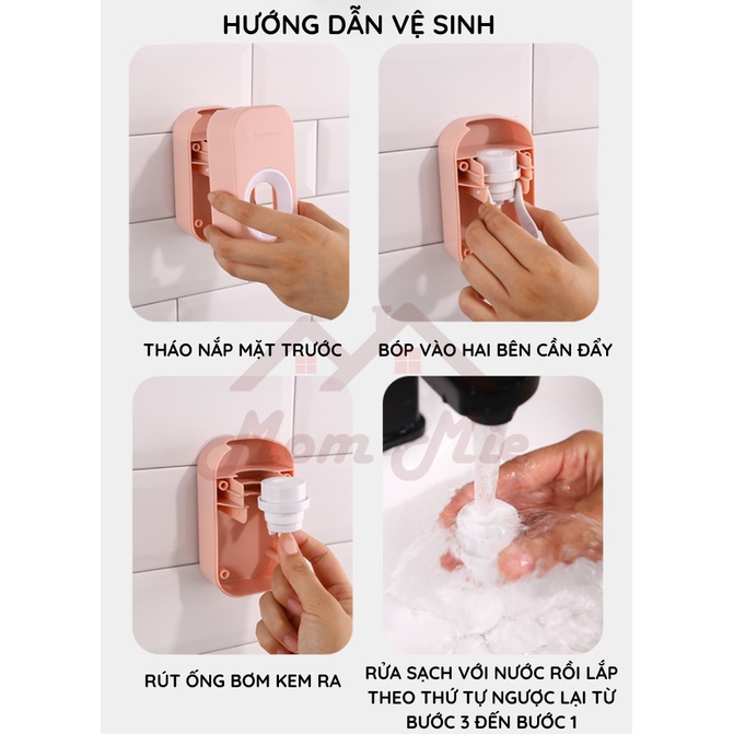 [Mới] Dụng cụ lấy kem đánh răng tự động, nhỏ gọn, loại dán tiện lợi - B142, I039