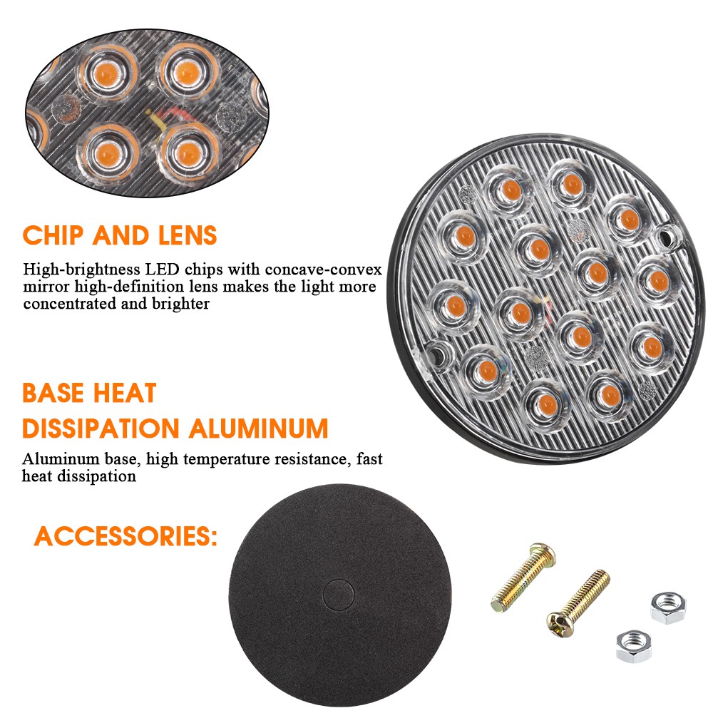 Đèn LED Cảnh Báo Khẩn Cấp 3 Chế Độ 12 / 24V Chất Lượng Cao Cho Xe Hơi / Xe Tải