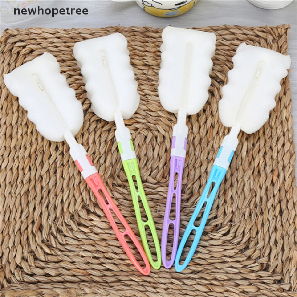 Bàn chải vệ sinh bình sữa em bé bằng xốp đa năng