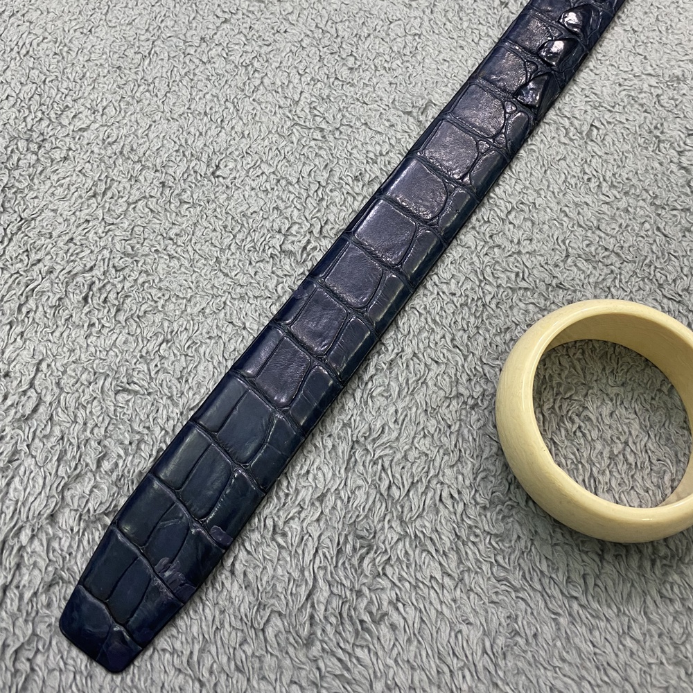 Thắt Lưng Nam da cá sấu TIẾN CÔNG cao cấp màu xanh TCN2008