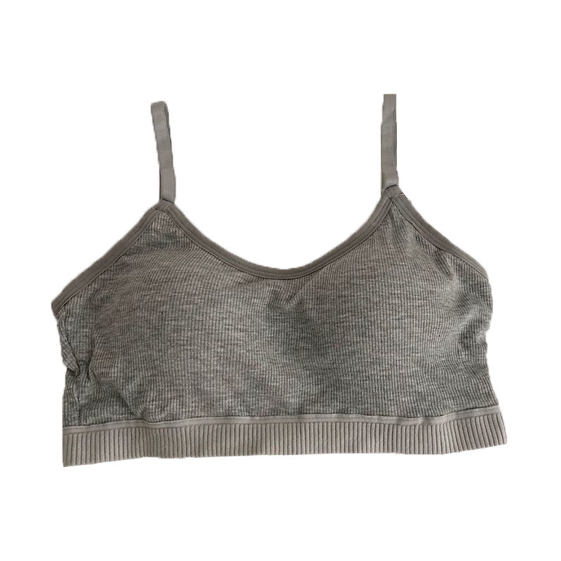 Áo lót vải cotton không gọng mát xa phong cách Hàn Quốc