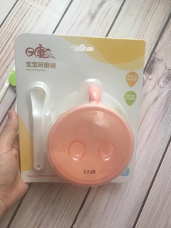 Bộ bát và thìa tập ăn cho bé (tặng kèm bộ thìa dĩa báo nóng + yếm ăn silicon)