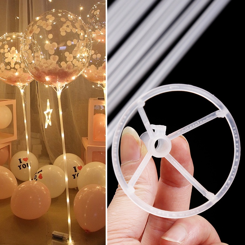 Bóng bay trong suốt có đèn LED 18 inch nhiều màu sắc