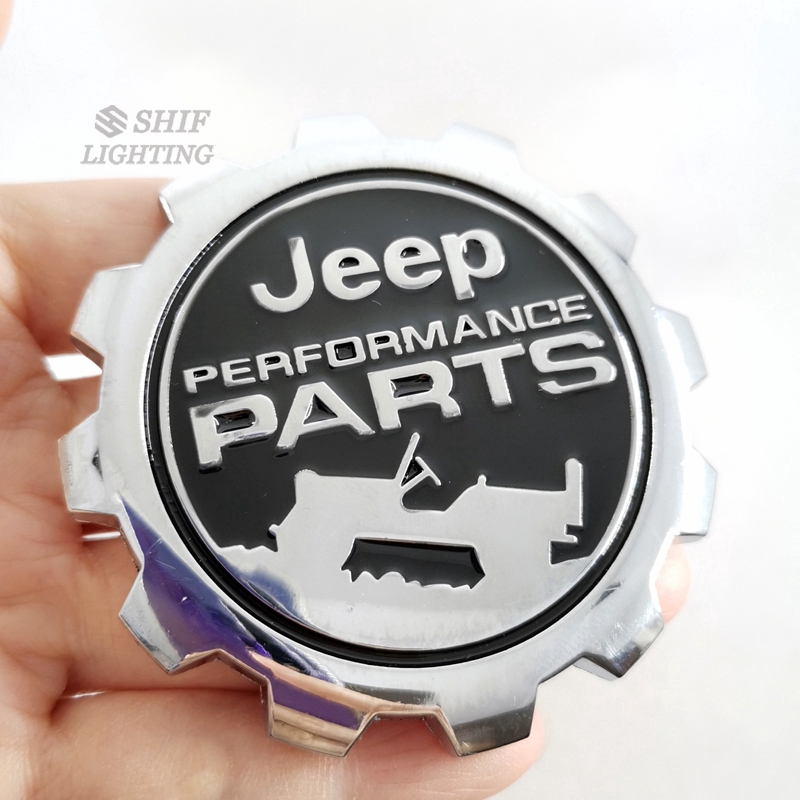 Miếng dán trang trí xe Jeep họa tiết chữ JEEP PERFORMANCE PARTS bằng kim loại