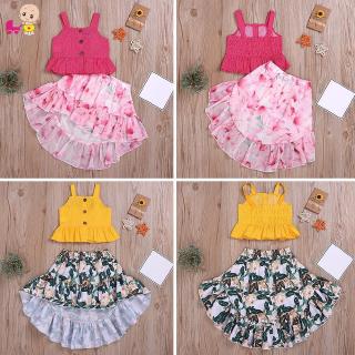 Set áo váy chấm bi xinh xắn cho bé gái