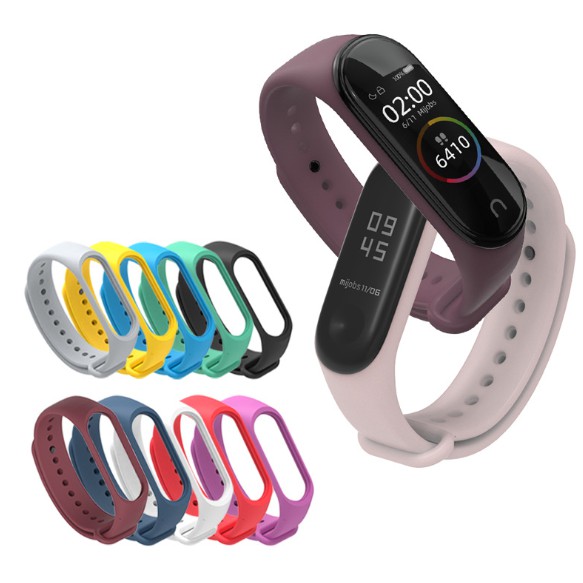 Dây đeo SILICON thay thế cho Xiaomi Miband 3 / Mi Band 3 Miband 4