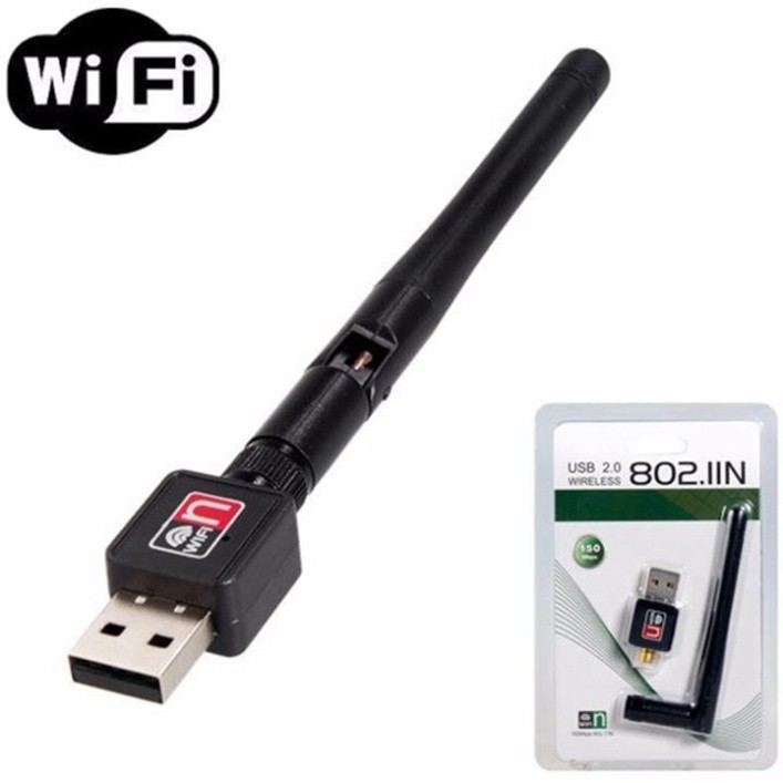 [FREE SHIP] USB Thu Bắt Sóng Wifi 802.11 150Mbps Có Ăngten