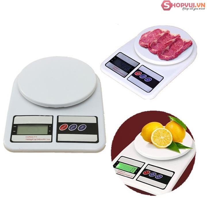 Cân Điện Tử Để Bàn, Cân Điện Tử Thực Phẩm Nhà Bếp Electronic Kitchen Scale SF400 5KG