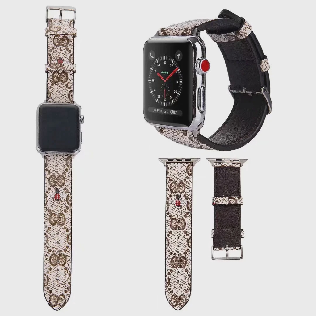 Dây Đeo Bằng Da Thật Cho Đồng Hồ Thông Minh Apple Watch Series 1 2 3 4 5 6 SE 38mm 40mm 42mm 44mm Series 7 41mm 45mm