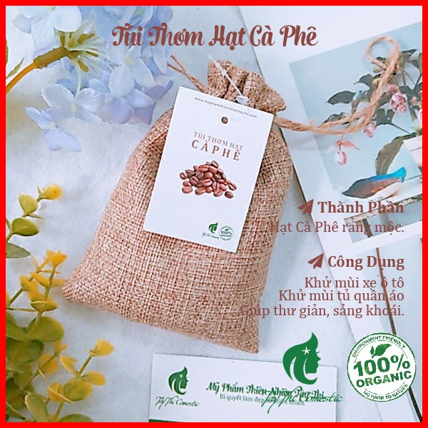 Túi Thơm Cà Phê Rang Mộc Tây Thi 50 Gram