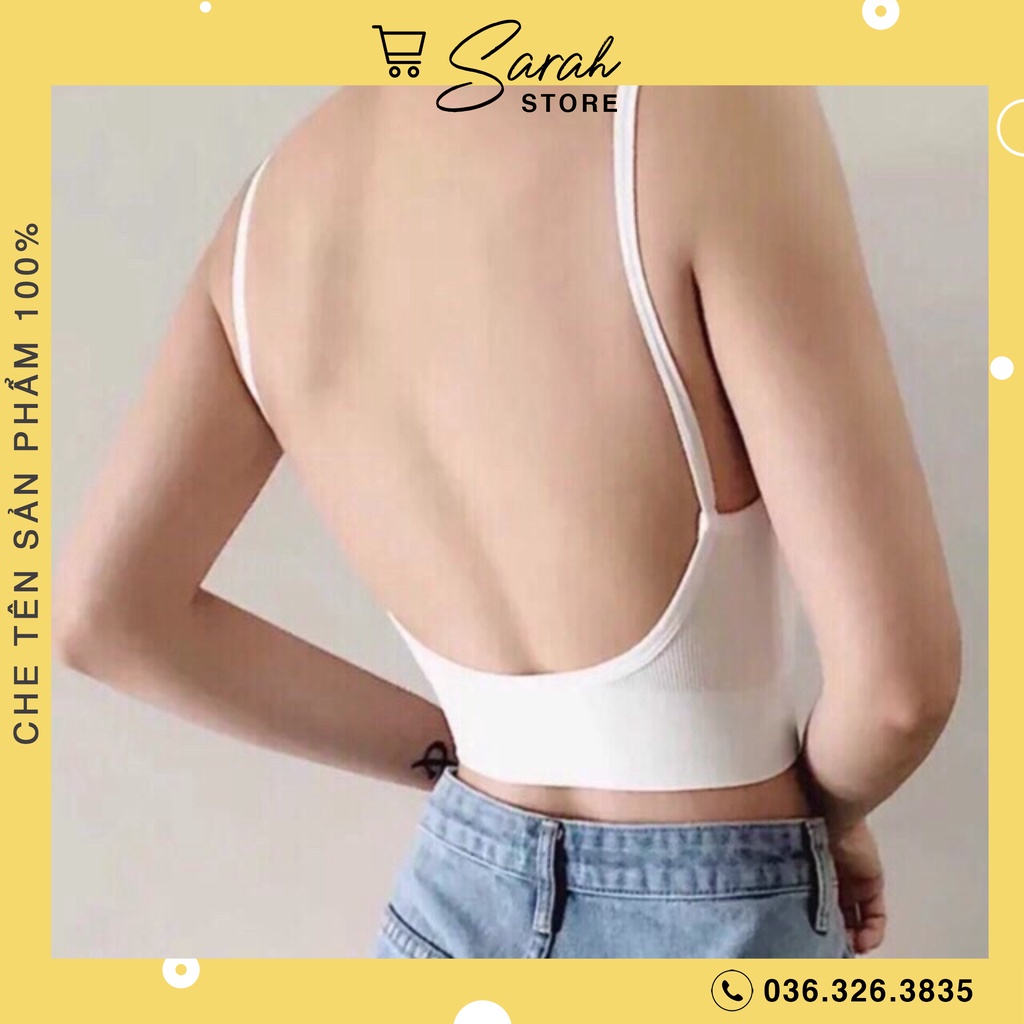 Áo Bra Thun Cotton Tăm Khoét Lưng Siêu Hot MS 367